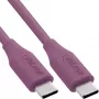 USB kábel InLine 35891P 1m USB C fialový USB 2.0 0,48 Gbit/s