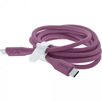 USB kábel InLine 35891P 1m USB C fialový USB 2.0 0,48 Gbit/s