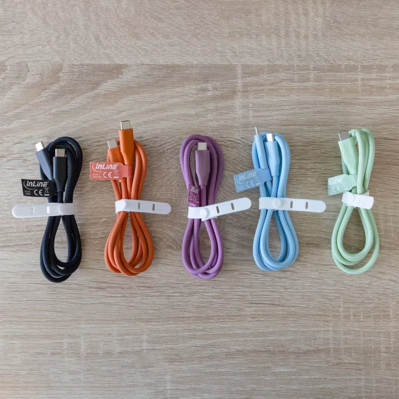 USB kábel InLine 35895O 0,5 m USB-C oranžový USB 2.0 0,48 Gbit/s