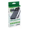 USB-C rozhranie hub InLine 35392D USB 3.2 Gen 2 Type-C host na HDMI, USB-A, USB-C 10000 Mbit/s sivý