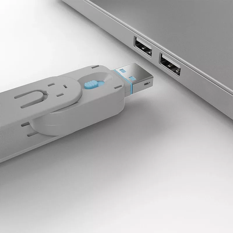 Kľúč na blokovanie portov Lindy USB Type-A Port Blocker Key modrý