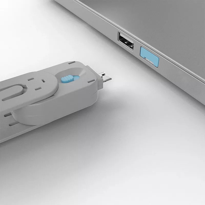 Kľúč na blokovanie portov Lindy USB Type-A Port Blocker Key modrý