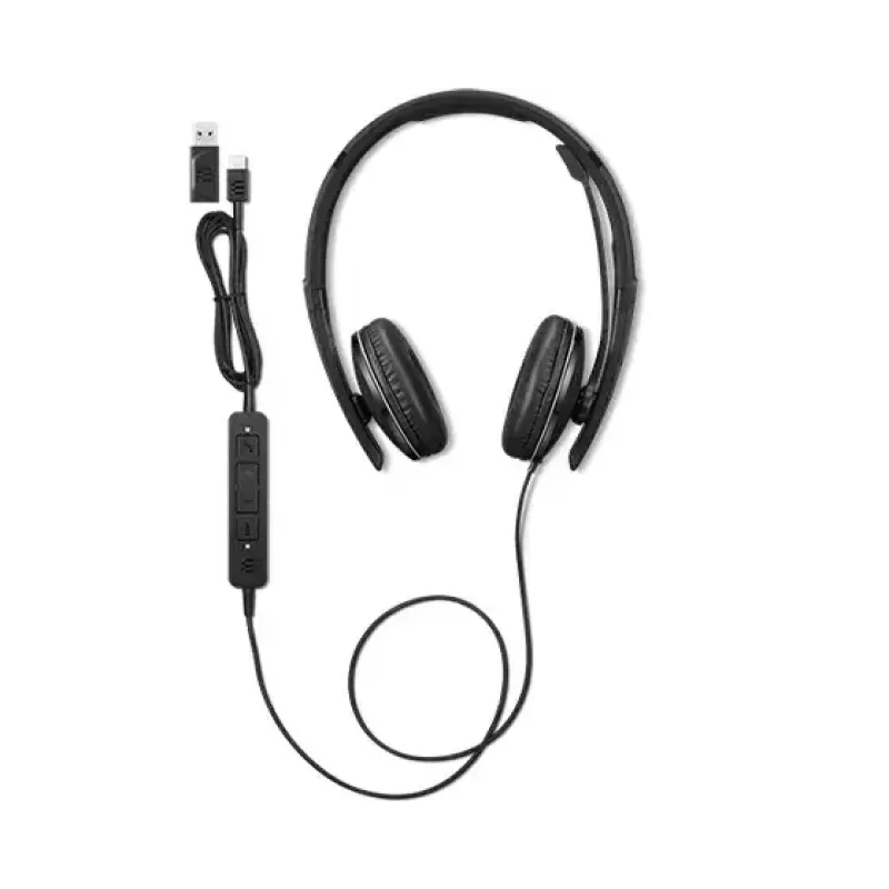 Lenovo 4XD1M39029 slúchadlá/headset káblové Head-Band USB Type-C čierna
