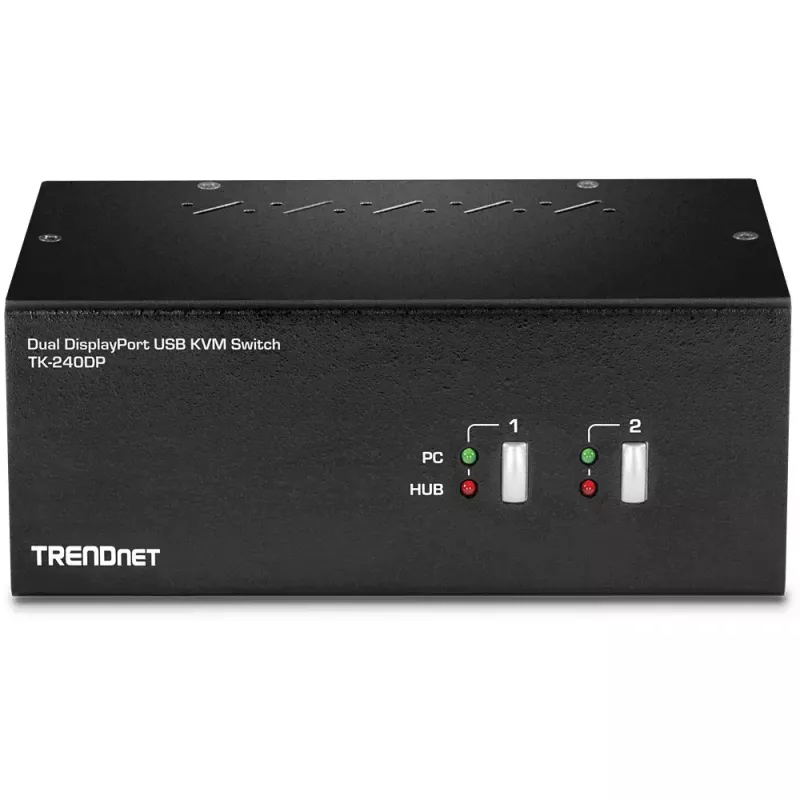 KVM prepínač Trendnet TK-240DP čierny