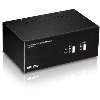 KVM prepínač Trendnet TK-240DP čierny
