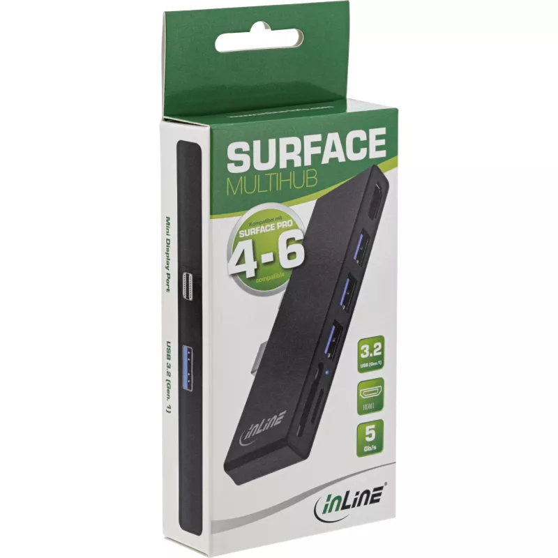 InLine Surface Pro 4/5/6 MultiHub USB-C dokovací adaptér