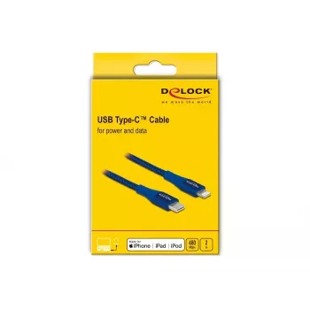 Dátový a nabíjací kábel USB Type-C na Lightning DeLOCK 85417