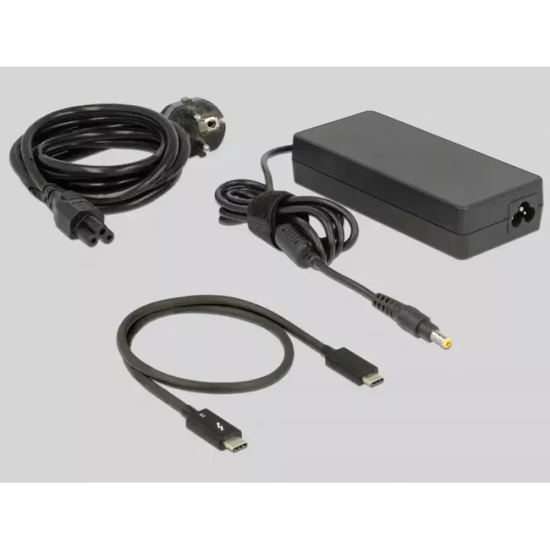Dokovacia stanica pre notebook DeLOCK 87725 káblová Thunderbolt 3 čierno-strieborná