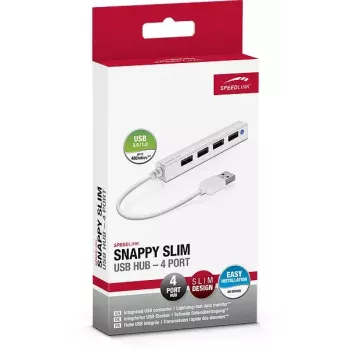 USB hub SPEEDLINK SNAPPY tenký SL-140000-WE