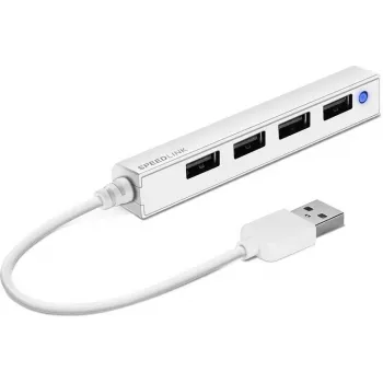 USB hub SPEEDLINK SNAPPY tenký SL-140000-WE