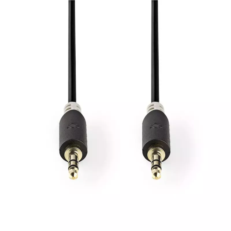 Audio kábel Nedis CABW22000AT20 2 m 3,5 mm medou plátovaný hliník