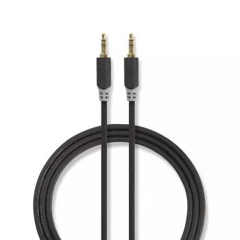 Audio kábel Nedis CABW22000AT20 2 m 3,5 mm medou plátovaný hliník