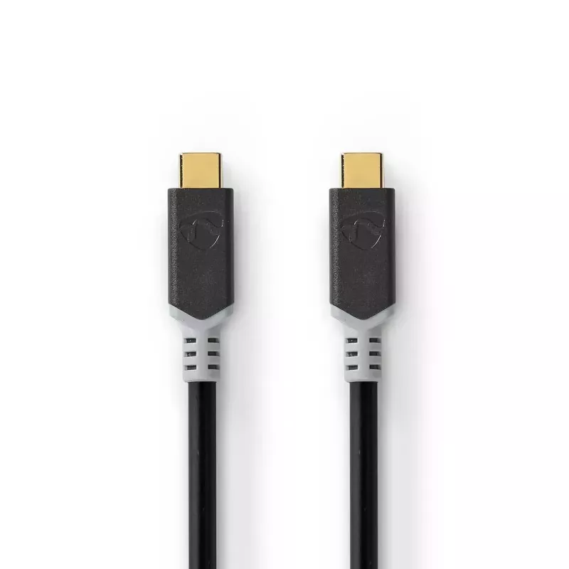USB kábel Nedis CCBW64020AT20 USB4 Gen 2x2 2 m USB C čierno-strieborná