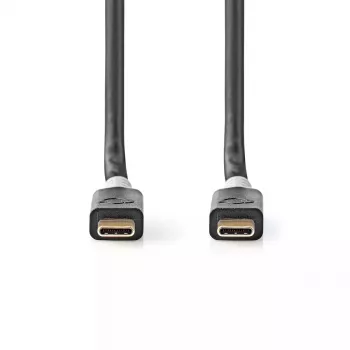 USB kábel Nedis CCBW64020AT20 USB4 Gen 2x2 2 m USB C čierno-strieborná