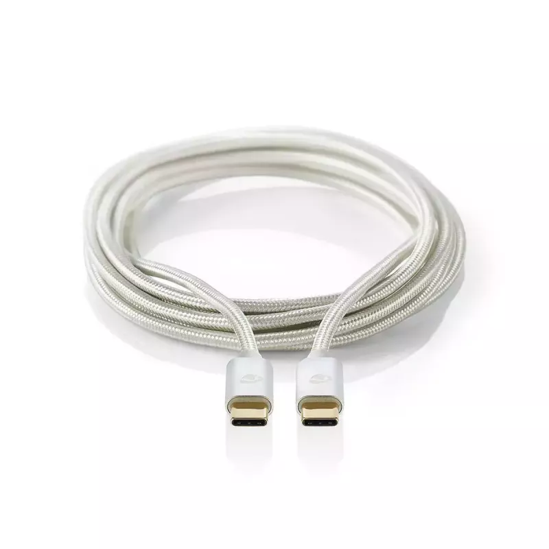 USB kábel Nedis CCTB60700AL20 2m USB C hliník USB 2.0