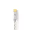 USB kábel Nedis CCTB60700AL20 2m USB C hliník USB 2.0