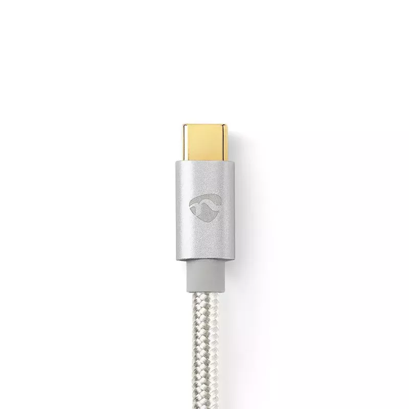 USB kábel Nedis CCTB60700AL20 2m USB C hliník USB 2.0