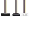 Nedis CCGP73555VA015 interný napájací kábel 0,15 m SATA 15-pinový Molex