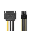 Interný napájací kábel Nedis CCGP74200VA015 0,15 m SATA 15-pinový konektor samec