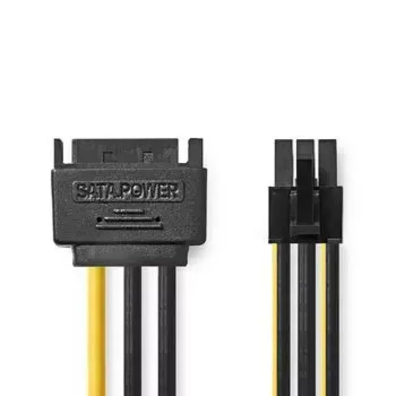 Interný napájací kábel Nedis CCGP74200VA015 0,15 m SATA 15-pinový konektor samec