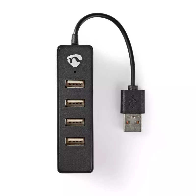 USB hub Nedis UHUBU2420BK USB 2.0 480 Mbit/s čierny