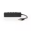 USB hub Nedis UHUBU2420BK USB 2.0 480 Mbit/s čierny