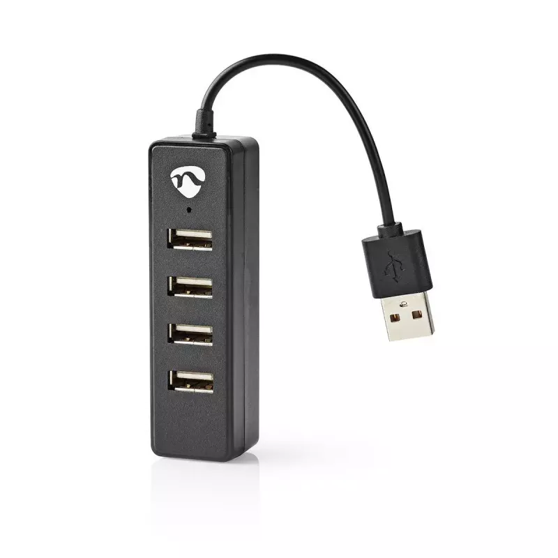 USB hub Nedis UHUBU2420BK USB 2.0 480 Mbit/s čierny