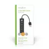 USB hub Nedis UHUBU2420BK USB 2.0 480 Mbit/s čierny