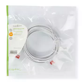 Nedis CCGP85216WT100 Sieťový kábel biely 10 m Cat6 U/UTP