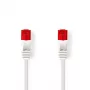 Nedis CCGP85216WT100 Sieťový kábel biely 10 m Cat6 U/UTP
