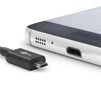 Goobay Micro-USB napájací zdroj 15 W nabíjačka pre interiér 3 A 1,5 m čierna