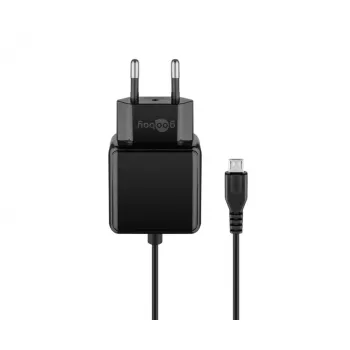 Goobay Micro-USB napájací zdroj 15 W nabíjačka pre interiér 3 A 1,5 m čierna