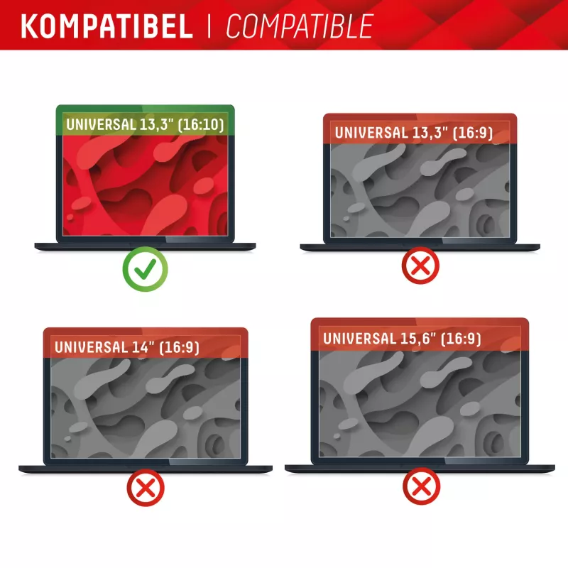 Filter súkromia Displex PRIVACY SAFE magnetický 2-way pre notebook 13,3