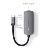 USB hub Nedis CCGB64230GY01 Type-C 5000 Mbit/s sivý
