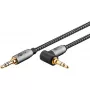 Audio kábel Goobay (WENTRONIC) 3,5 mm jack – 3,5 mm jack, 0,5 m, meď, pozlátené kontakty, tienený