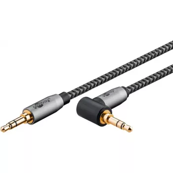Audio kábel Goobay (WENTRONIC) 3,5 mm jack – 3,5 mm jack, 3 m, meď, pozlátené kontakty, magneticky tienený