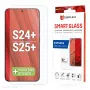 Displex Smart Glass (9H) pre Samsung Galaxy S24+/S25+, montážna nálepka, nerozbitné