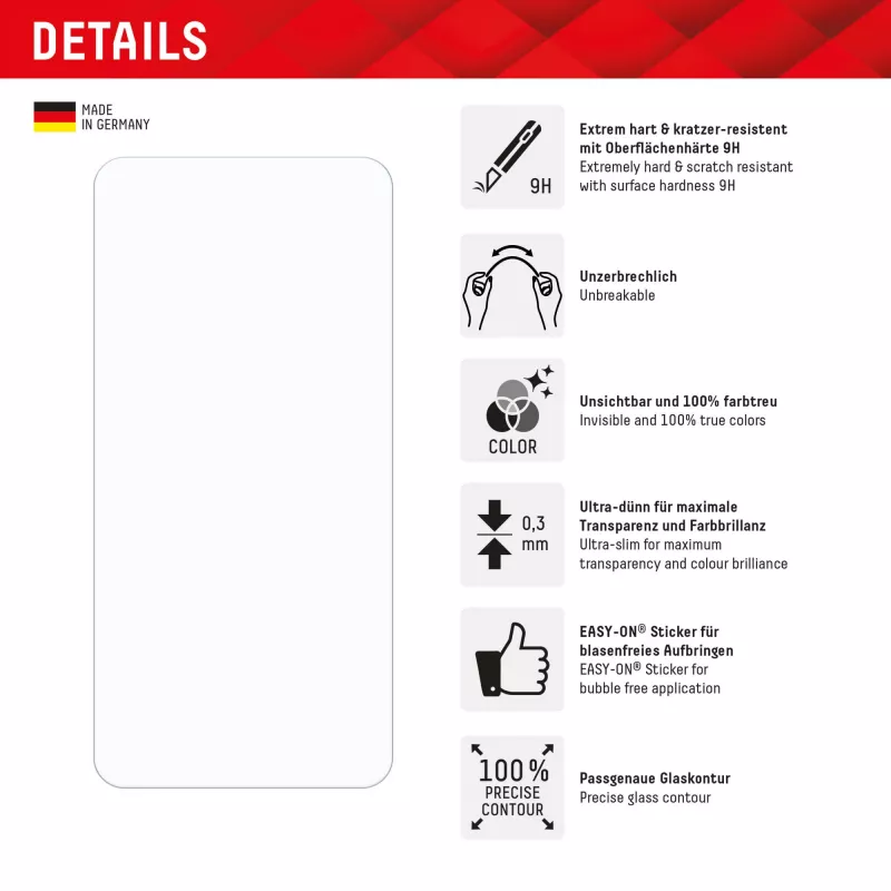 Displex Smart Glass (9H) pre Samsung Galaxy S24+/S25+, montážna nálepka, nerozbitné