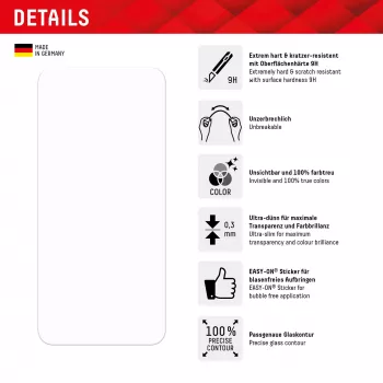 Displex Smart Glass (9H) pre Samsung Galaxy A24/A25 5G, montážna nálepka, nerozbitné