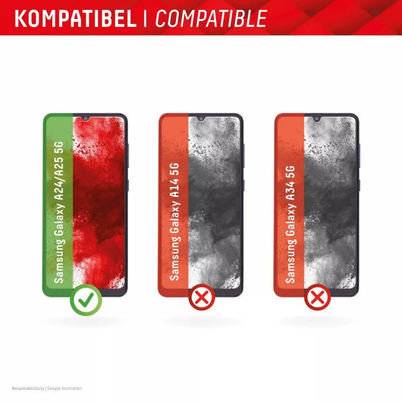 Displex Smart Glass (9H) pre Samsung Galaxy A24/A25 5G, montážna nálepka, nerozbitné
