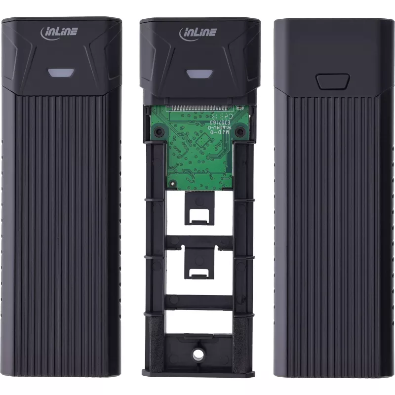 InLine USB3.2 Gen.2 USB-C na M.2 SSD (PCIe NVMe & SATA) puzdro
