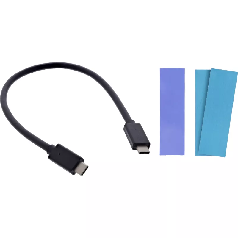 InLine USB3.2 Gen.2 USB-C na M.2 SSD (PCIe NVMe & SATA) puzdro