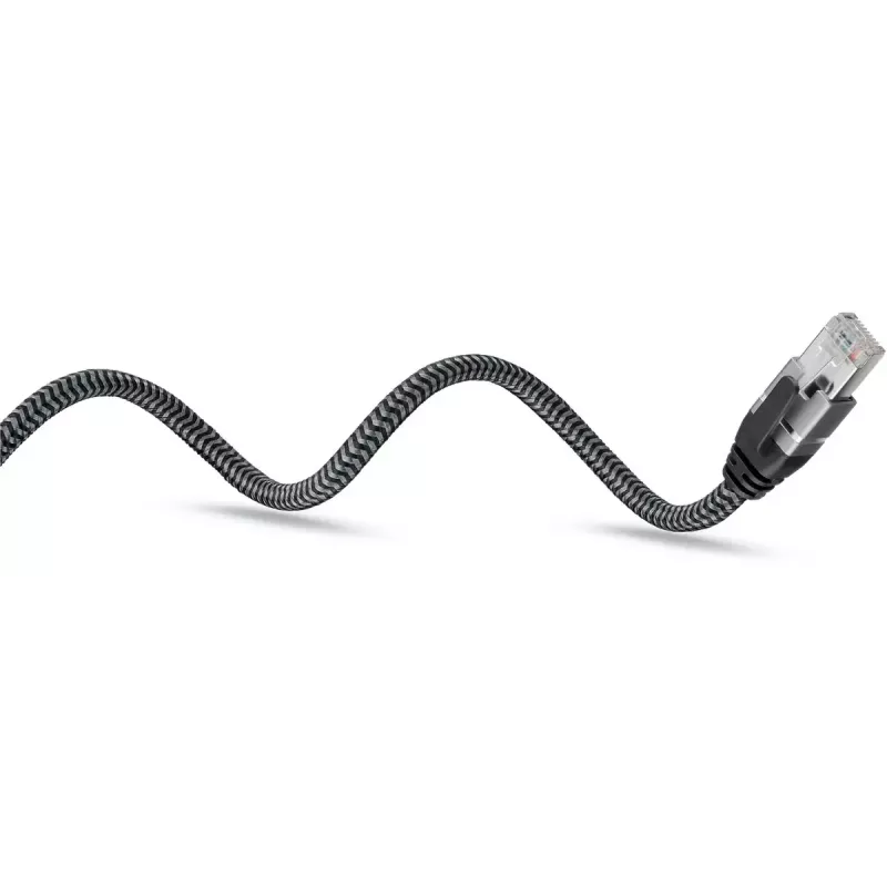 Goobay káblový adaptér USB A RJ-45 15m čierny strieborný