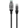 Goobay káblový adaptér USB A RJ-45 15m čierny strieborný