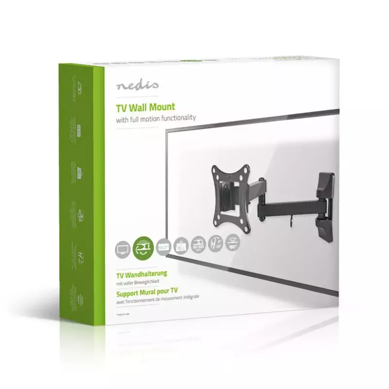 Držiak na TV Nedis TVWM1510BK 68,6 cm 27 palcov čierny 15 kg