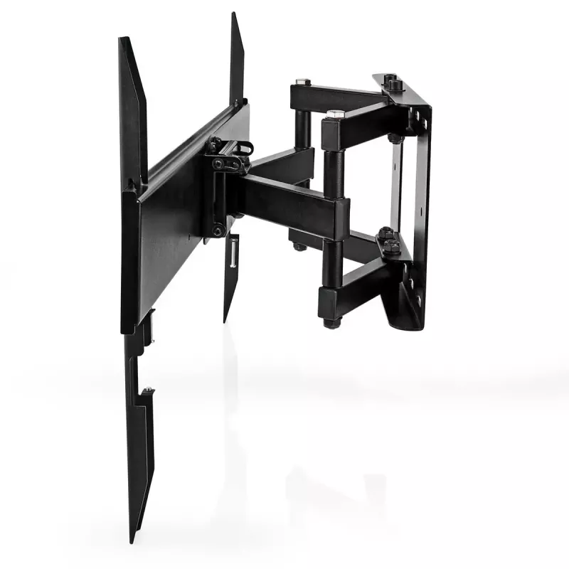 Nedis TVWM3551BK plne pohyblivý nástenný držiak TV, 37-80 palcov, max. 35 kg, naklápací, otočný, 6 otočných bodov, oceľ, čierny