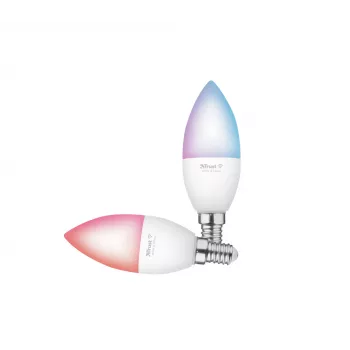 Smart žiarovka TRUST 71293 – Wi-Fi Smart Light, biela, AC, 37×100 mm, balenie 2 ks
