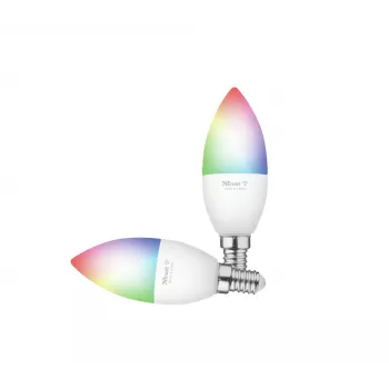Smart žiarovka TRUST 71293 – Wi-Fi Smart Light, biela, AC, 37×100 mm, balenie 2 ks