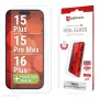 Displex ochranná fólia displeja (10H) pre Apple iPhone 15 Plus/15 Pro Max/16 Plus, Eco montážny rámik, odolná proti poškriabaniu