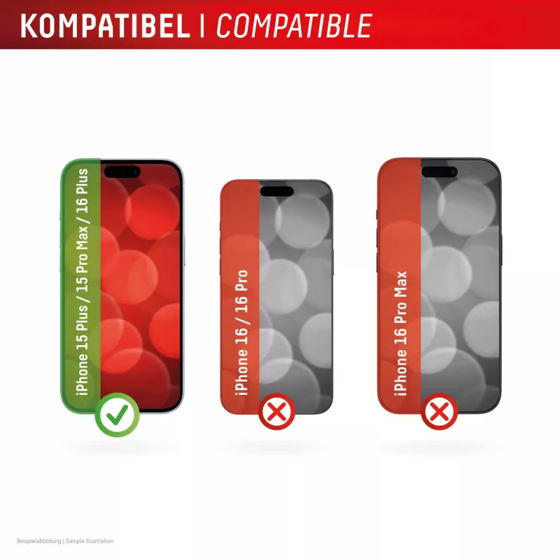 Displex ochranná fólia displeja (10H) pre Apple iPhone 15 Plus/15 Pro Max/16 Plus, Eco montážny rámik, odolná proti poškriabaniu